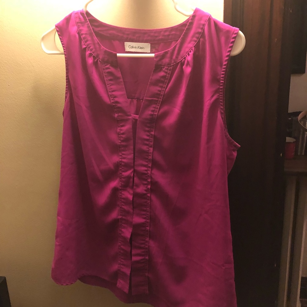 Magenta Calvin Klein tank top